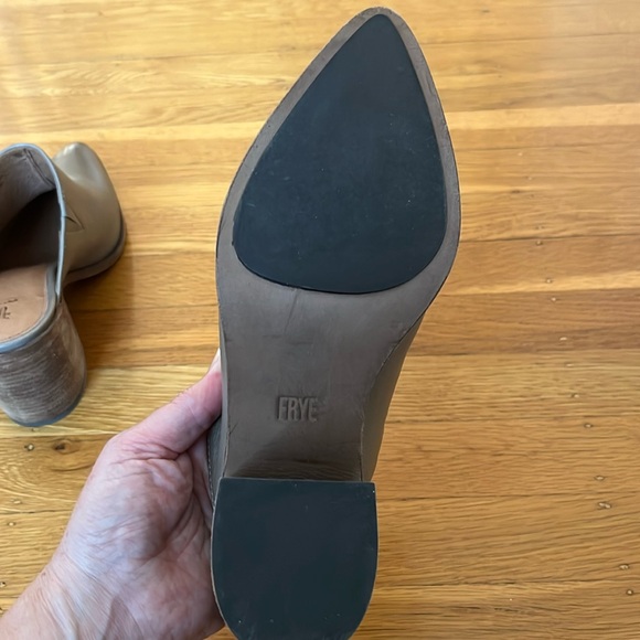 Frye mules. Size 9. Taupe/gray. Great used condition. Hardly worn. - Picture 2 of 3